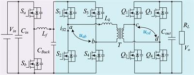 A modified two-stage isolated bidirectional buck-DAB converter with a full-load ZVS range